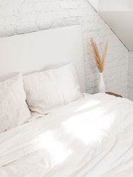 Linen sheets set in White