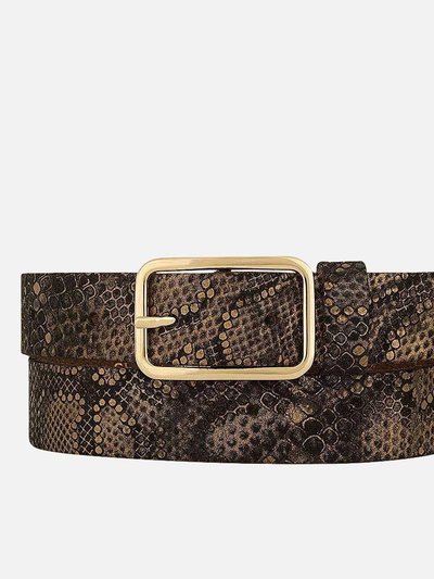 Amsterdam Heritage 30601 Carin | Metallic Snake Print Leather Belt product