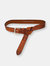35503 Carlijne | Women's Brown Leather Belt | Croc Embossed