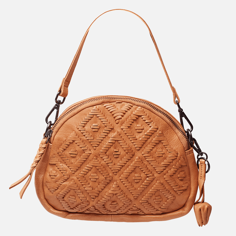 Amsterdam Heritage 6027 Matser Women's Mini Leather Crossbody Bag In Brown