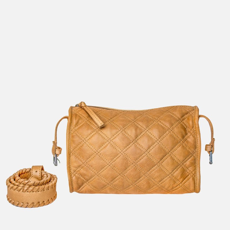 Shop Amsterdam Heritage Beker | Diamond-patterned Crossbody Bag In Brown