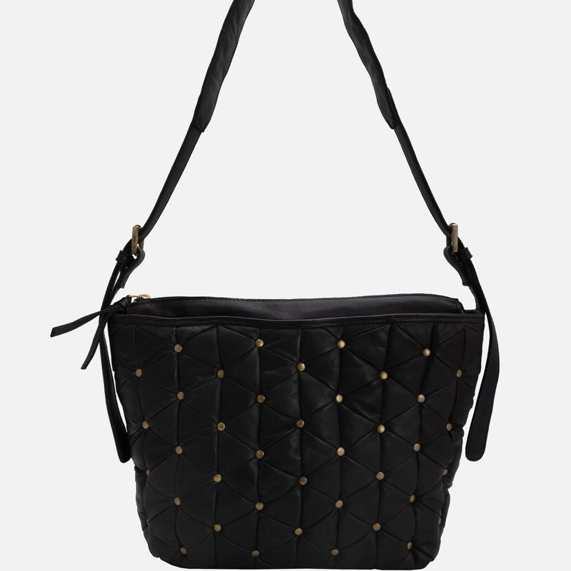 Shop Amsterdam Heritage Bosma | Pillow Leather Shoulder Bag In Black