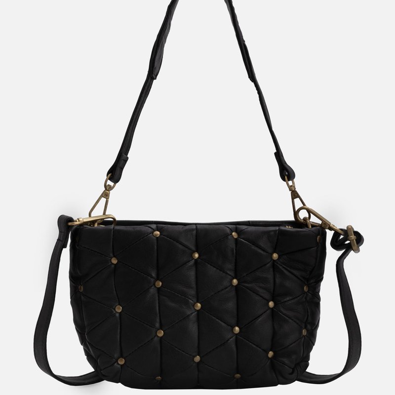 Shop Amsterdam Heritage Bosse | Pillow Leather Crossbody Bag In Black