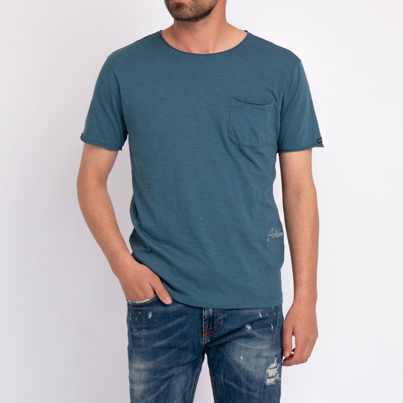 Shop Amsterdam Heritage Collins | Men's Cotton T-shirt In Blue