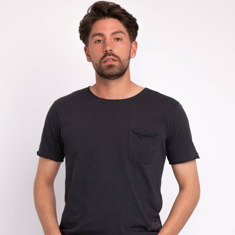 Shop Amsterdam Heritage Collins | Men's Cotton T-shirt In Grey