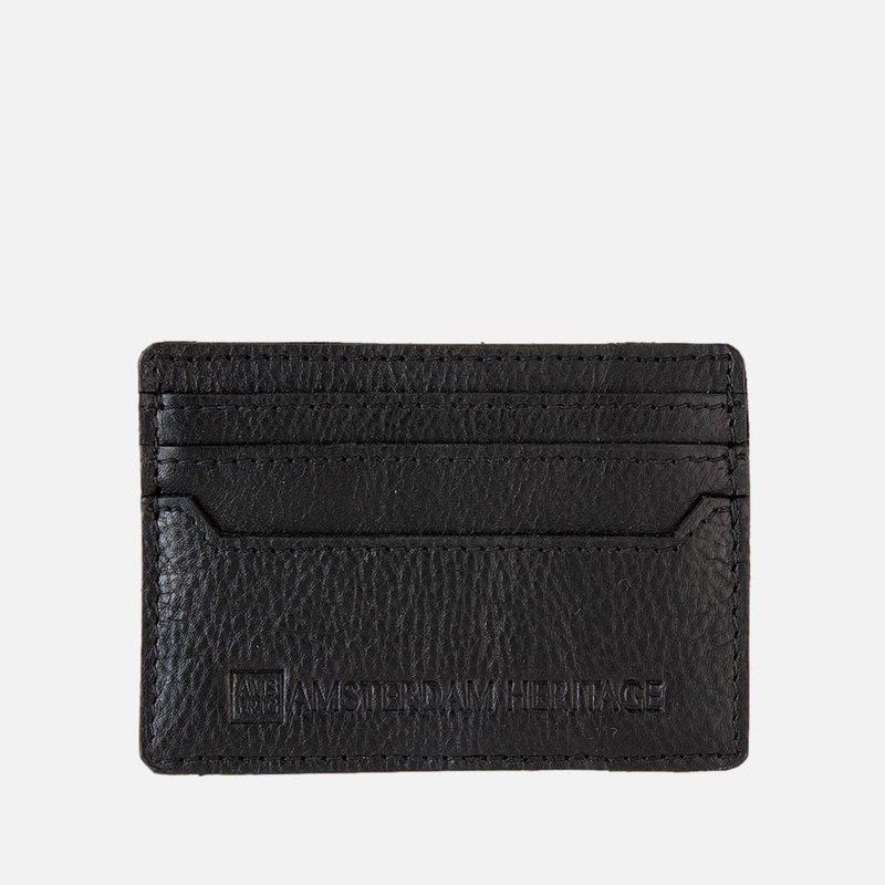 Shop Amsterdam Heritage Kent | Leather Card Holder In Black