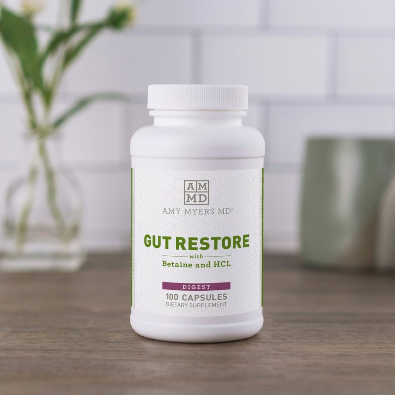 Amy Myers Md Gut Restore With Betaine And Hcl In White