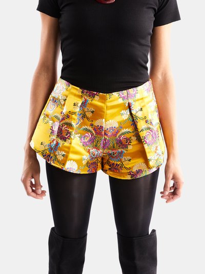 Amy Page DeBlasio Jacquard Pleated Shorts product