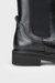 Jonna Grained Leather Boots Black