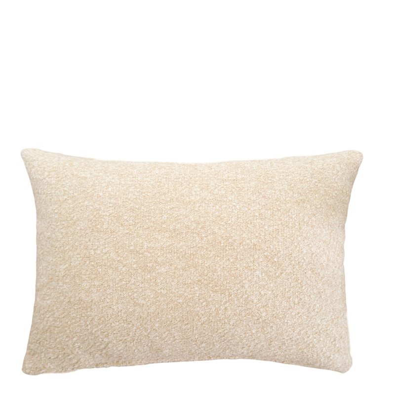 Shop Anaya Home Beige Boucle 14x20 Indoor Outdoor Pillow In Brown