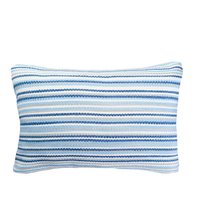 Shop Anaya Home Blue Yacht Stripe 14x20 Indoor Outdoor Pillow