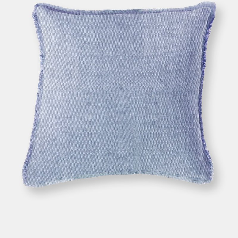 Anaya Home Chambray Blue So Soft Linen Pillow
