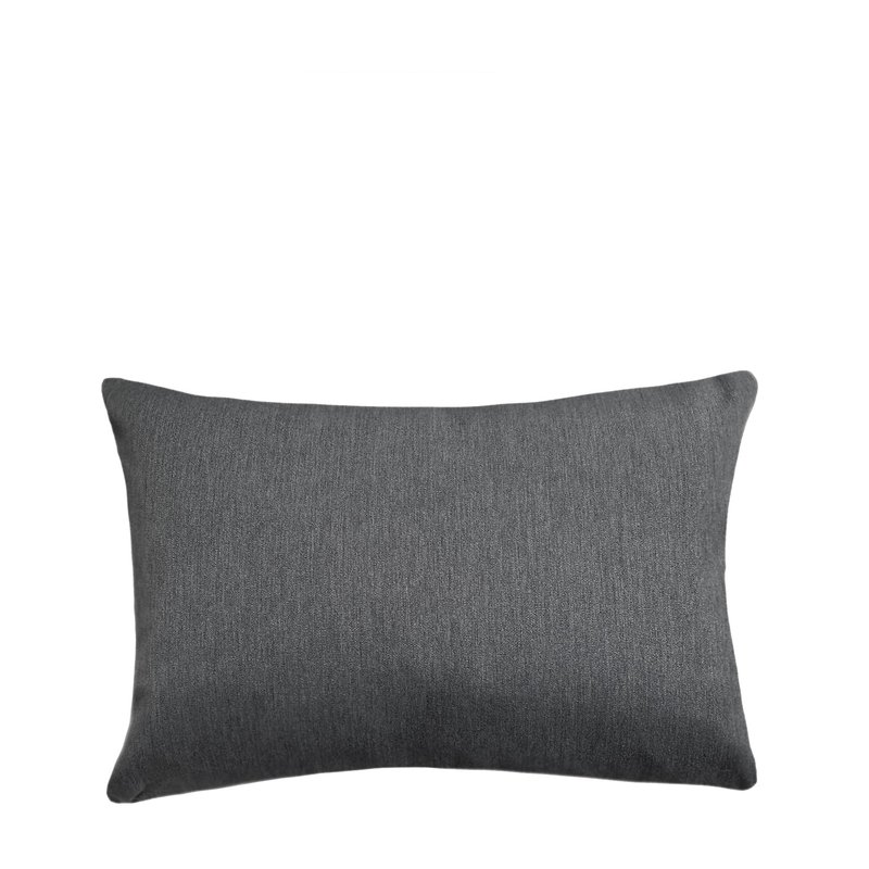 Anaya Home Luxe Essential Dark Grey Indoor And Outdoor Pillow In Gray