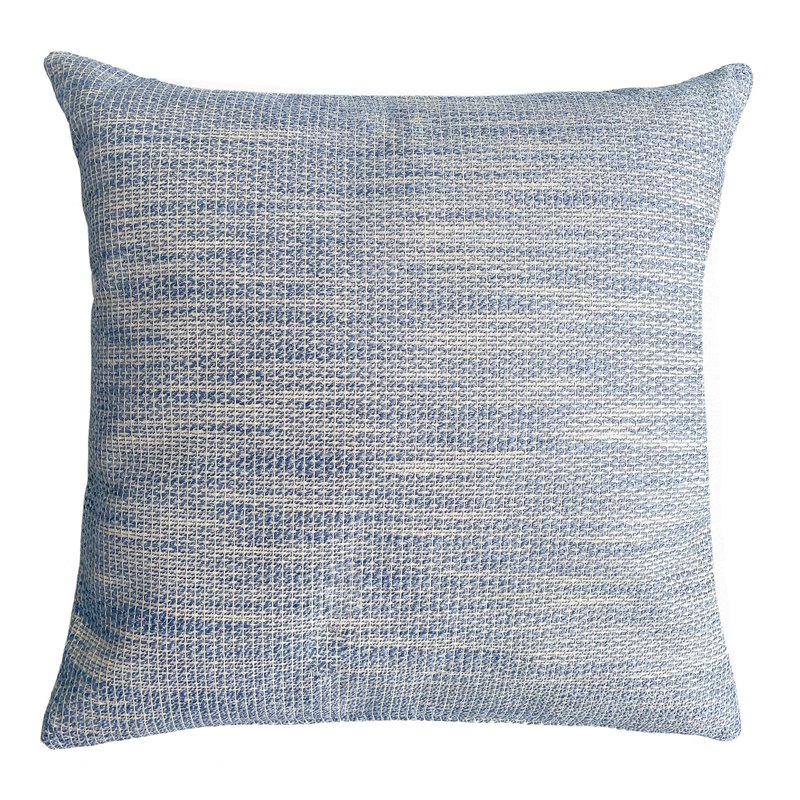 Shop Anaya Home Natural Waves Indigo Indoor Outdoor Pillow In Blue