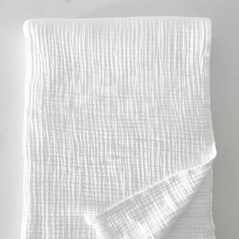 Anaya Home Oversized Crinkled Cuddle Blanket In White