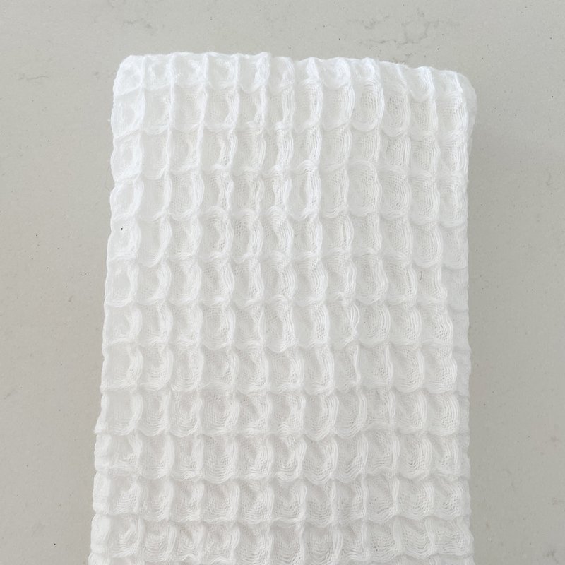 Anaya Home Turkish Cotton Waffle Hand Towel In White