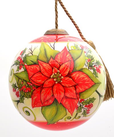 &Nest Christmas Flower Poinsettia Ornament product
