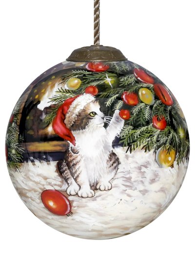 &Nest Christmas Kitten Ornament product