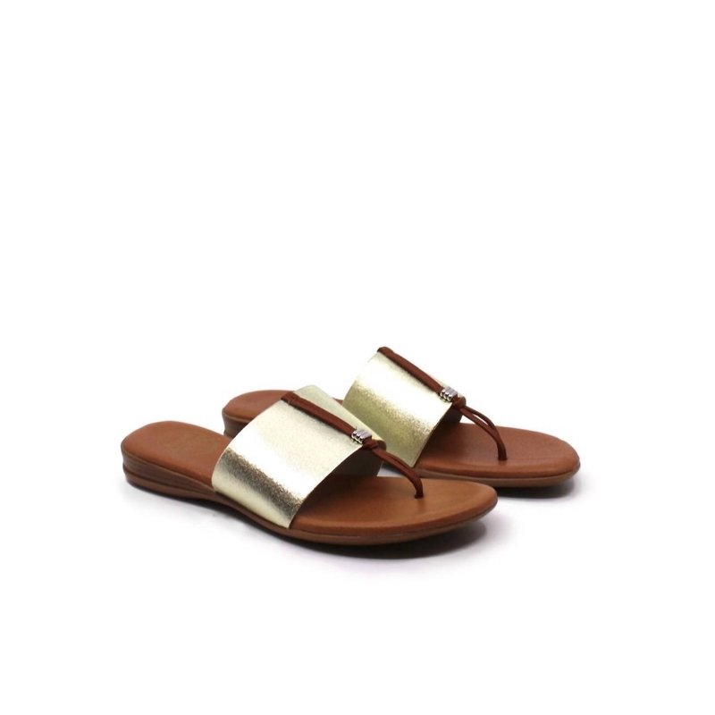 Shop Andre Assous Nice Sandal In Gold