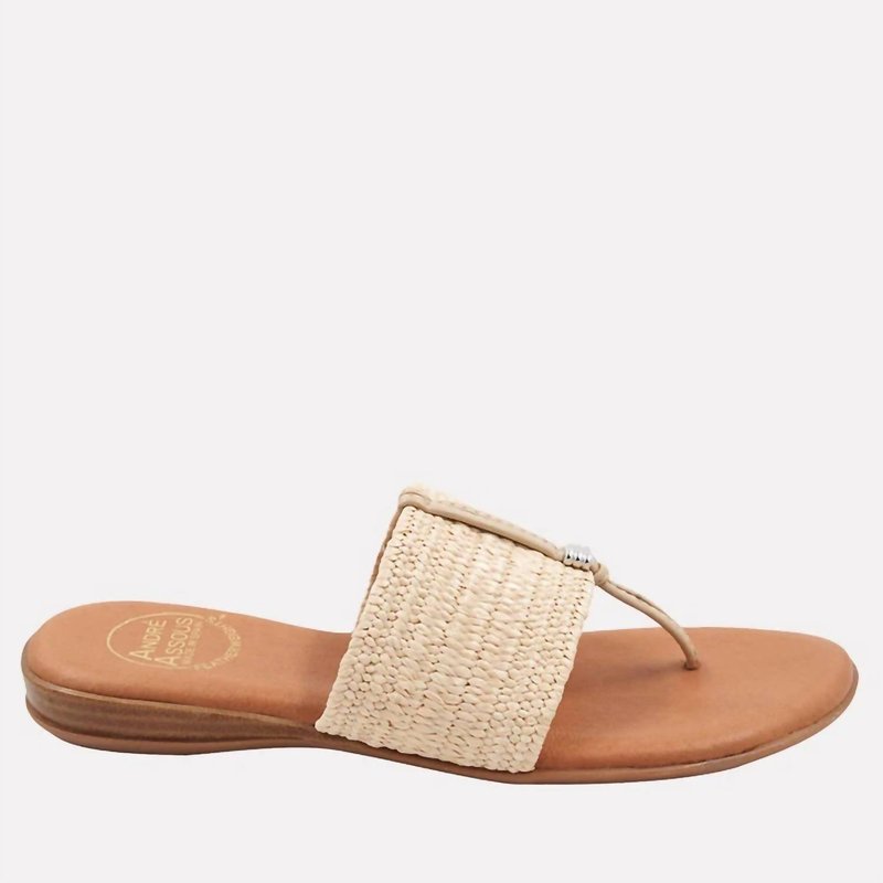 Shop Andre Assous Nice Textured Sandal In Brown
