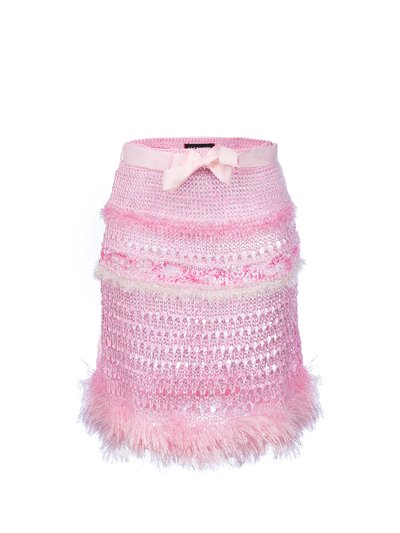 Andreeva Baby Pink Handmade Knit Skirt product