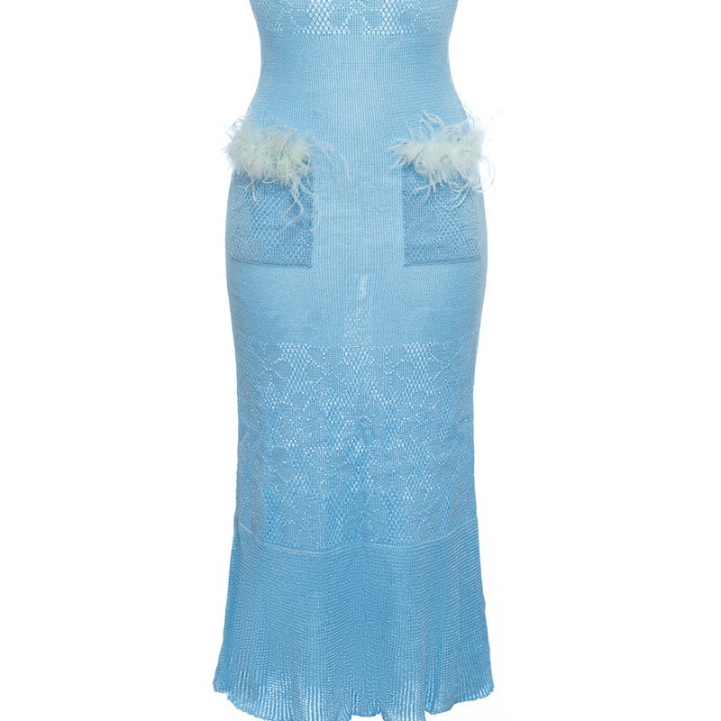Andreeva Blue Rose Knit Dress