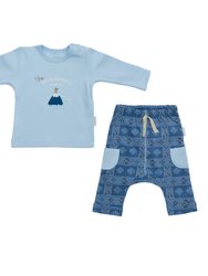 Blue Little Climber Outfit Set - Blue