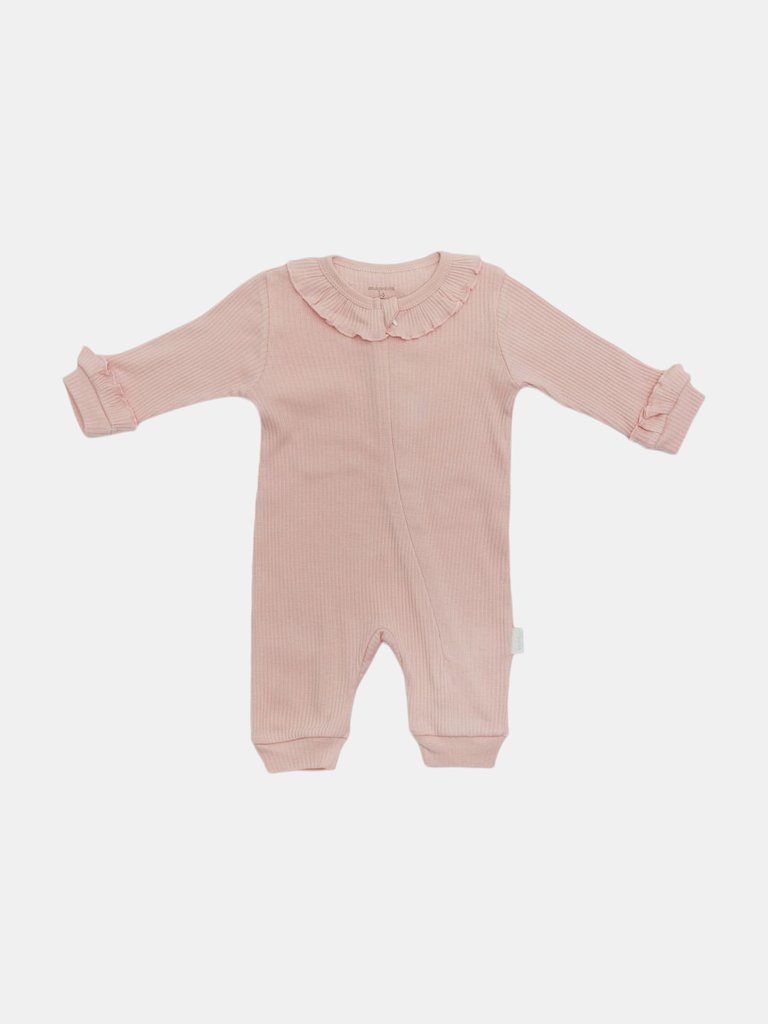Pink Overall Modal Romper - Pink