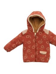 Red Little Lion Hoodie Jacket - Red