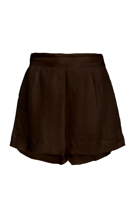 Shop Anemos The High Waisted Short In Brown