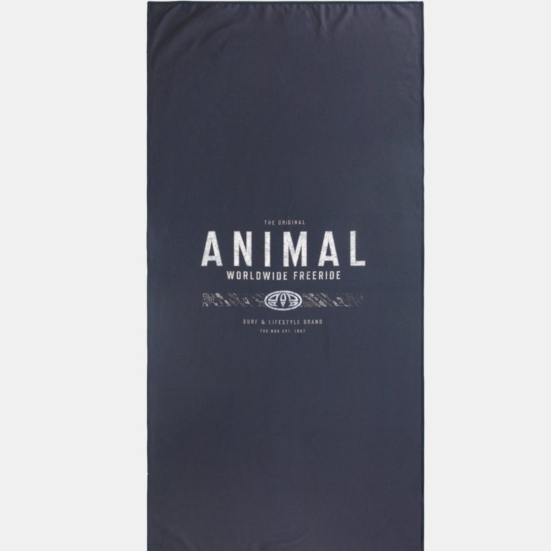 Animal Logo Travel Microfiber Towel In Blue