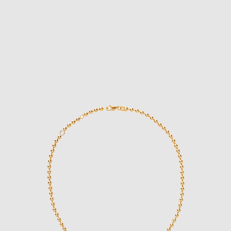 Shop Anine Bing Beaded Necklace In Gold