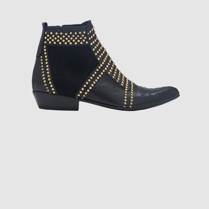 Shop Anine Bing Charlie Boots In Gold