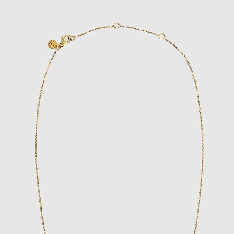 Anine Bing Diamond Droplet Necklace In Gold