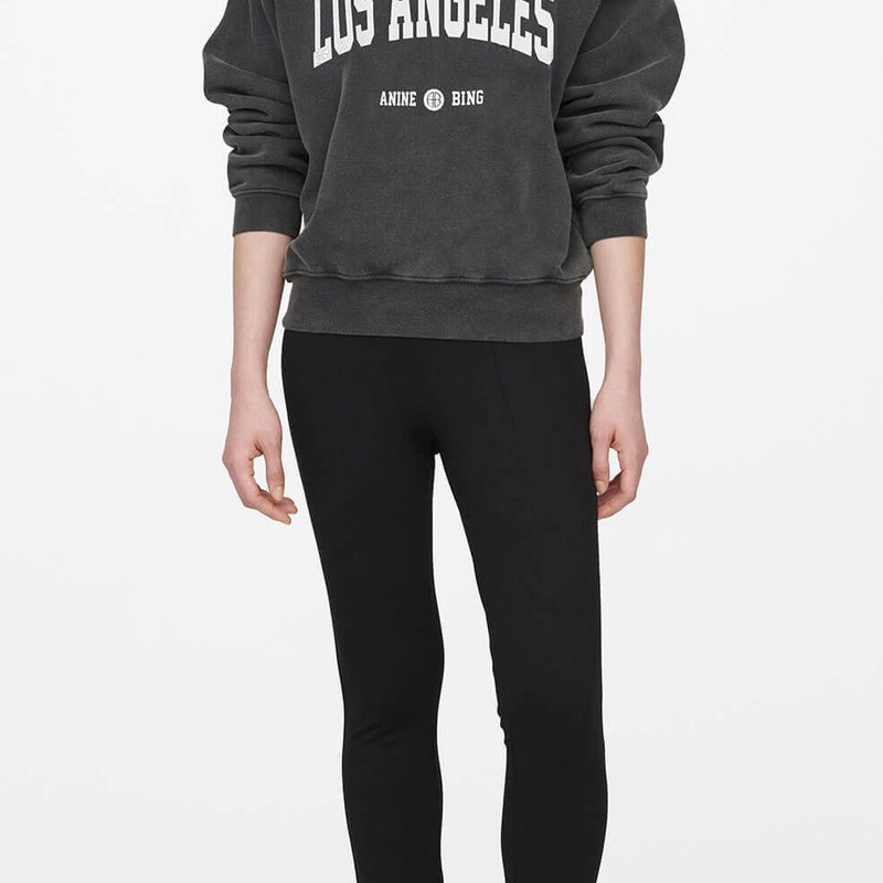 Anine Bing Ramona Sweatshirt Los Angeles In Washed Black