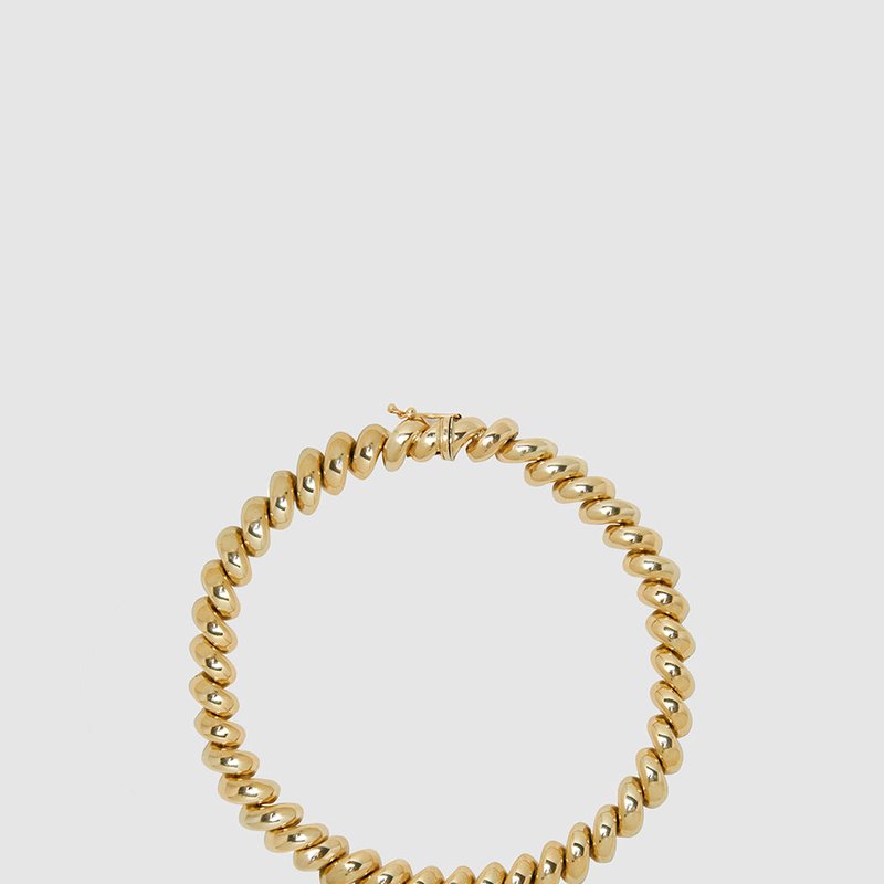 Anine Bing Spiral Bracelet In Gold