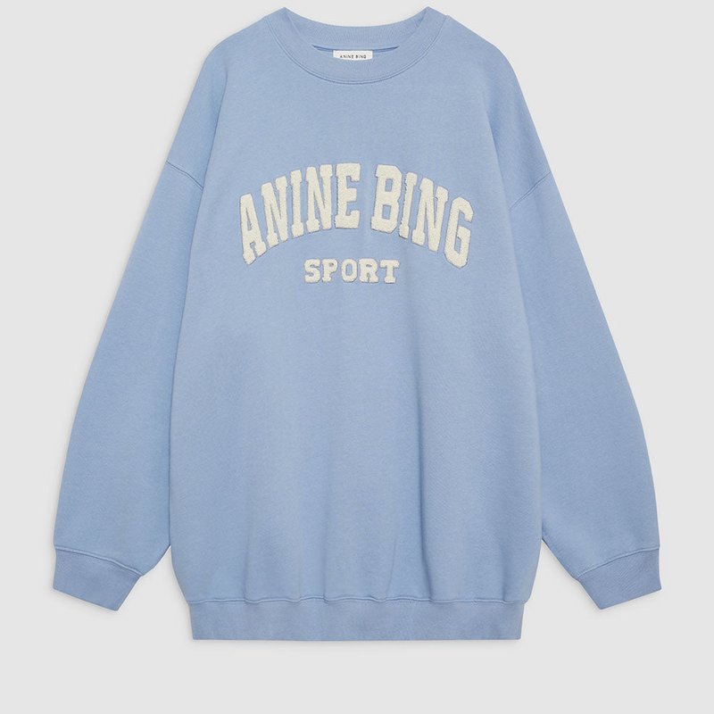 Shop Anine Bing Tyler Sweatshirt In Blue