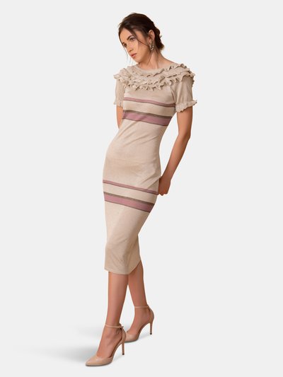 ANJUM KHAN Engracia Ruffled Knit Dress product