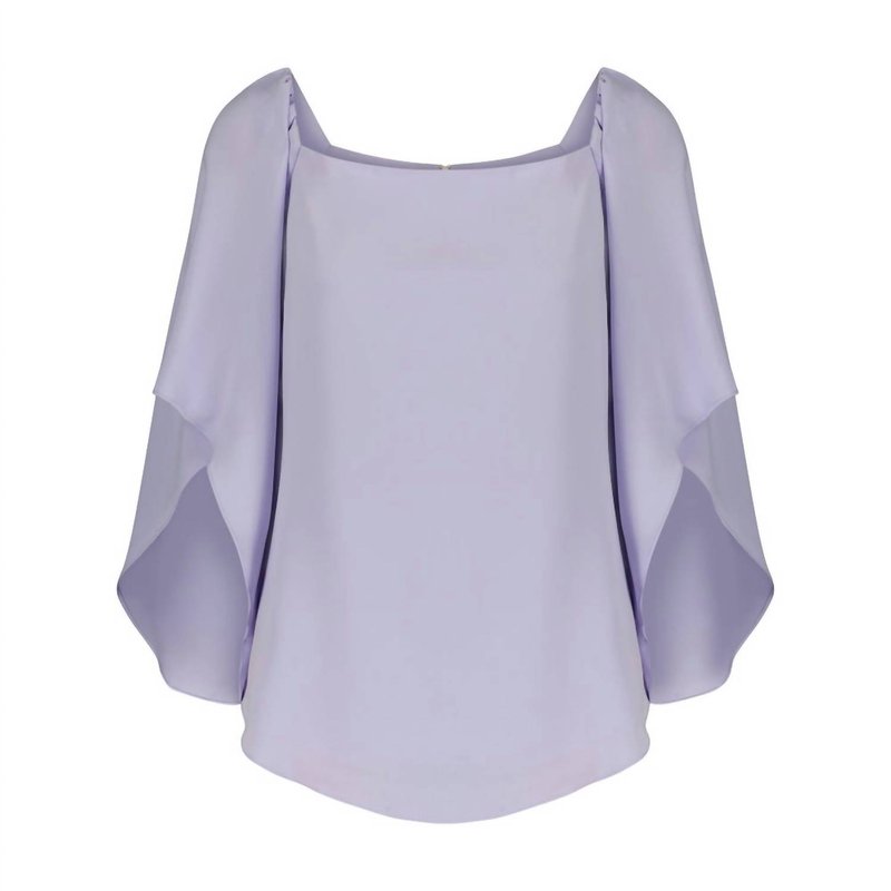 Shop Anna Cate Frances 3/4 Sleeve Top In Lilac In Purple