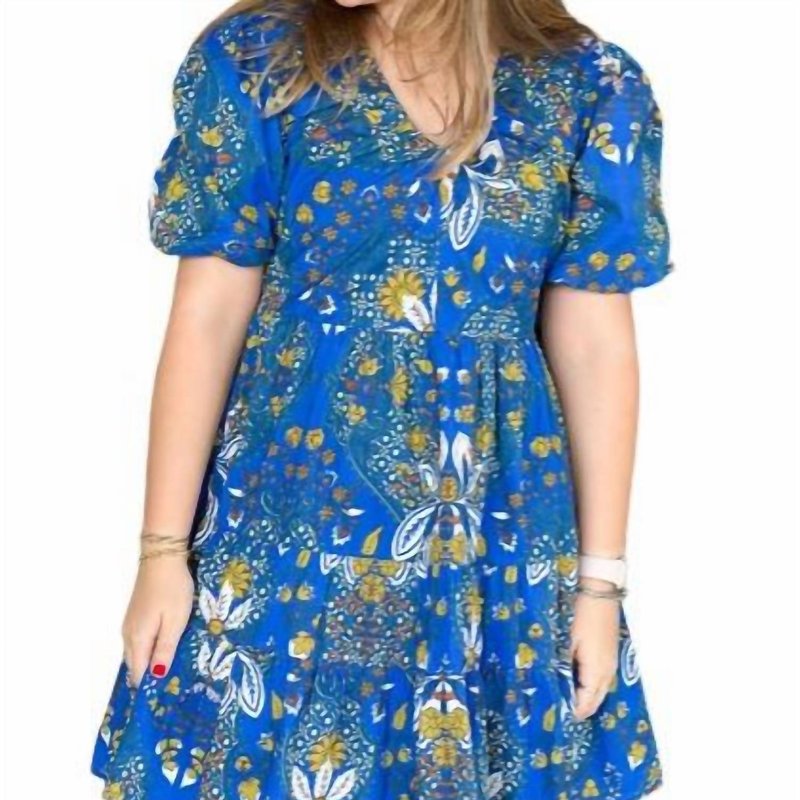 Shop Anna Cate Sloan Dress In Blue