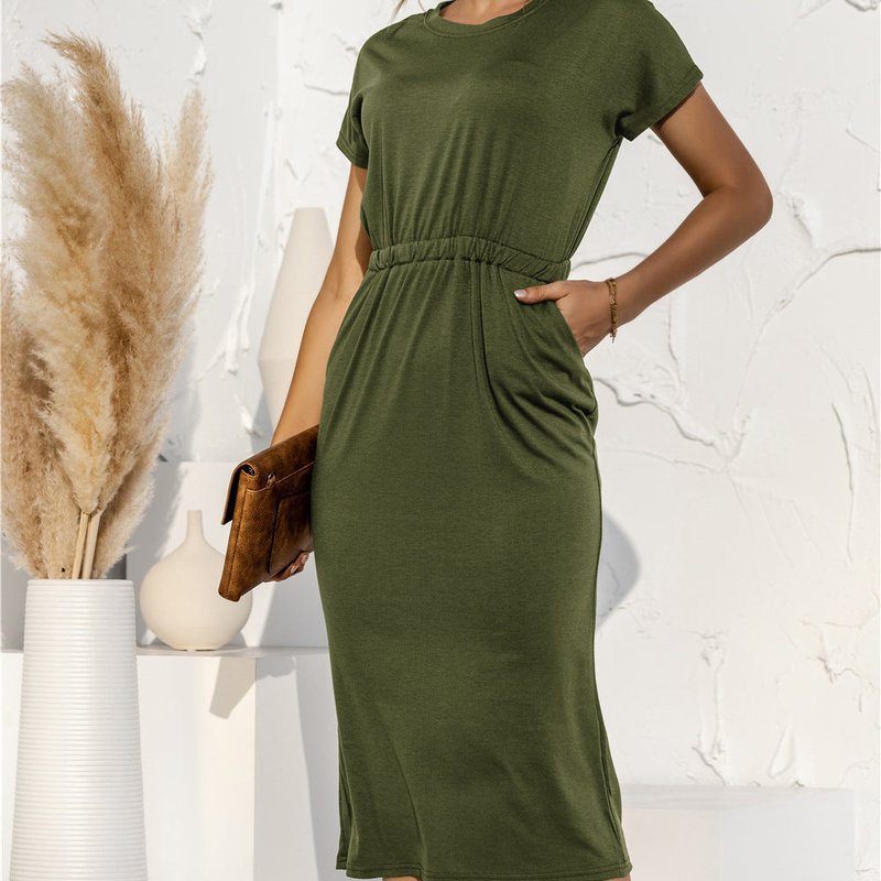 Anna-kaci Everyday Perfect Lounge Dress In Green