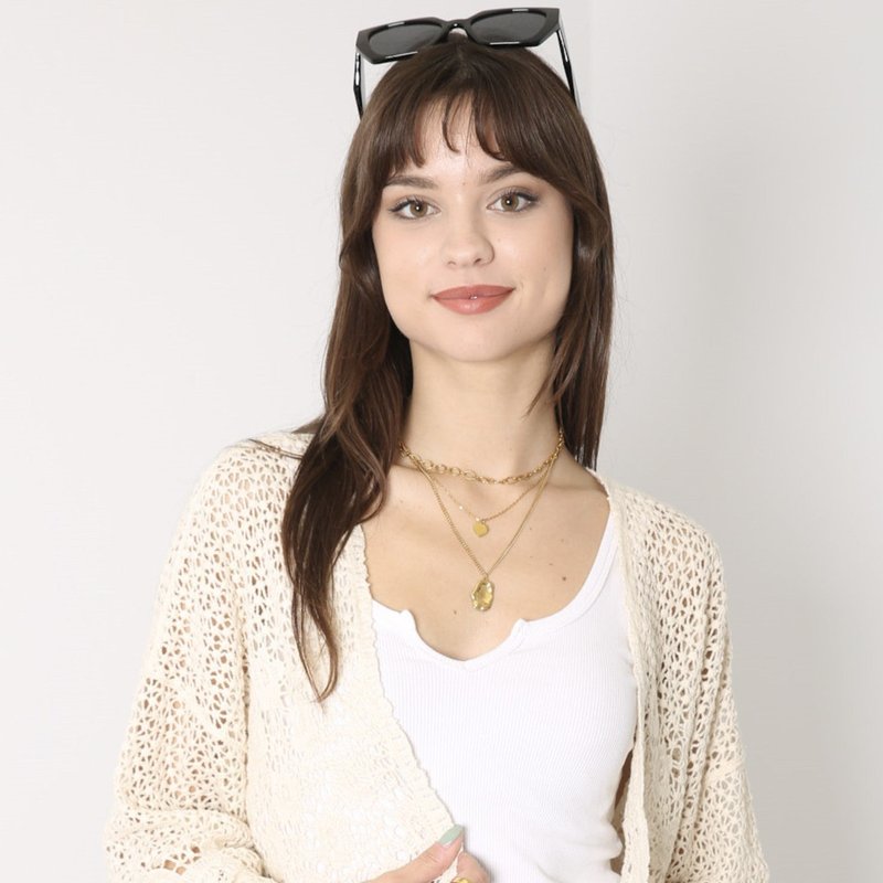 Anna-kaci Womens Short Embroidered Lace Kimono Crop Cardigan With Half Sleeves In Neutral