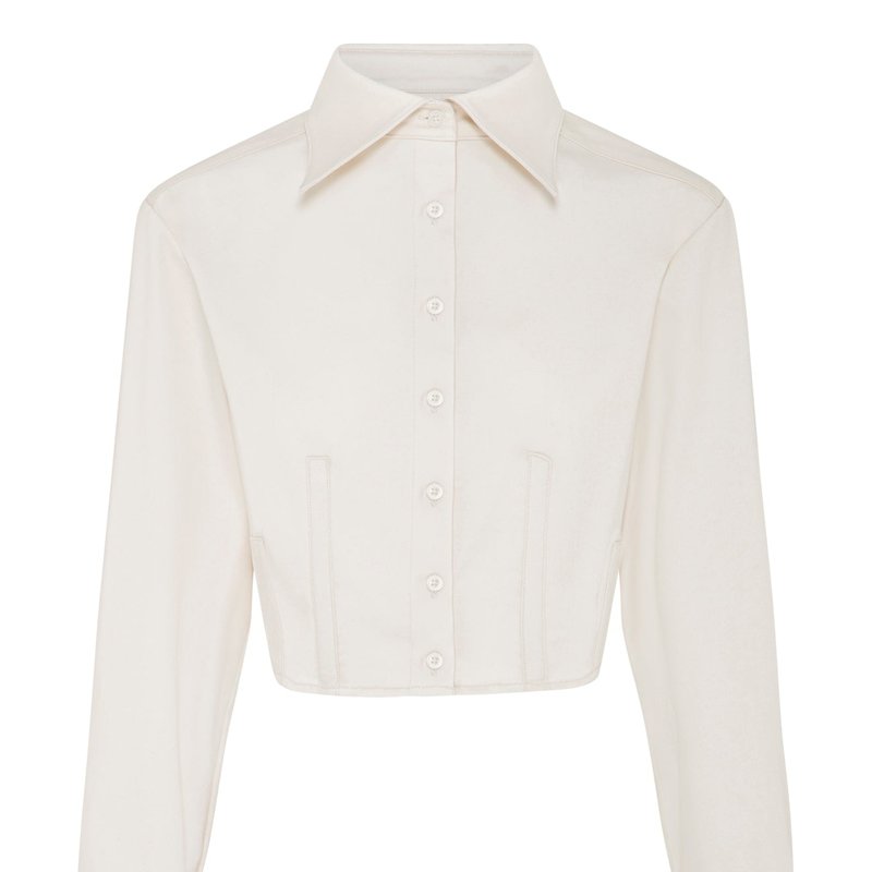 Shop Anna Quan Frankie Shirt In White