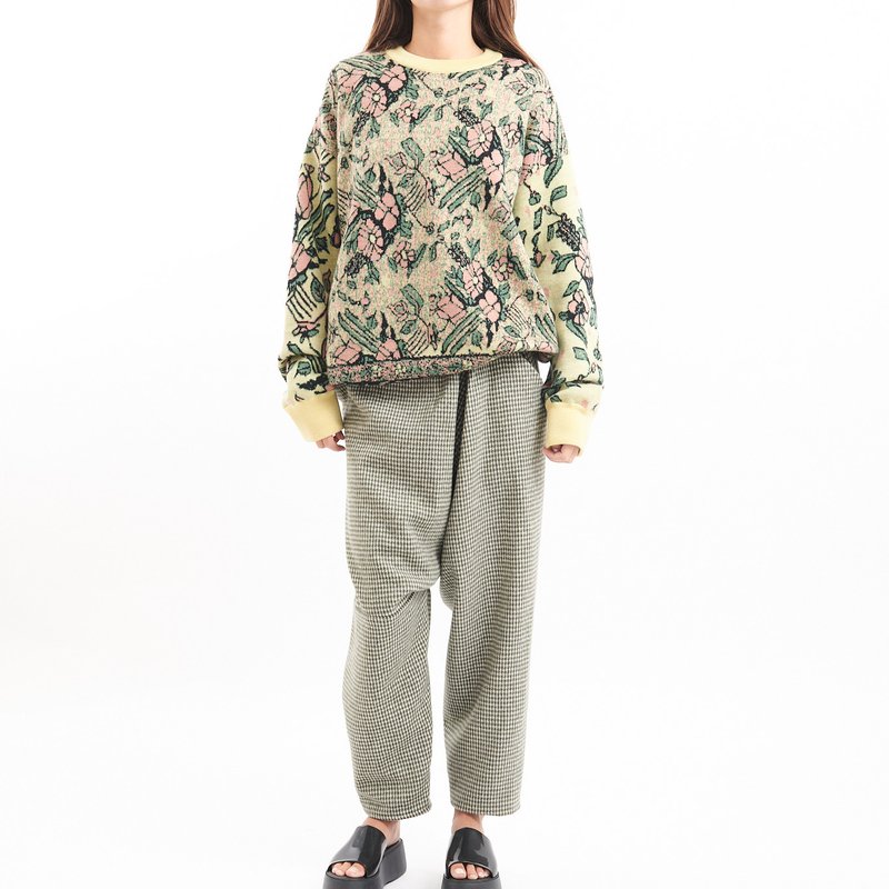 Anntian Asymetic Pant In Green