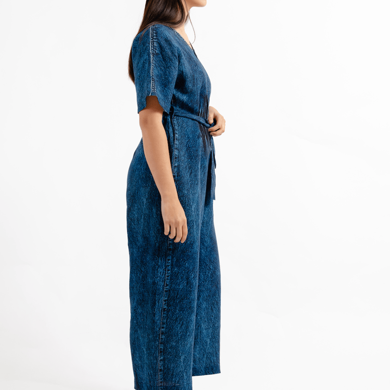 Shop Anntian Overall One-piece In Blue