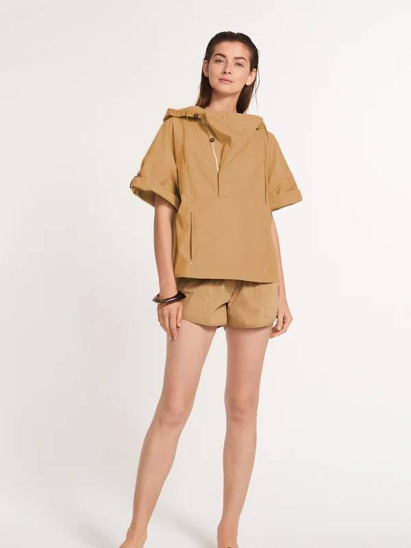 Ansea The Anorak Shirt In Brown