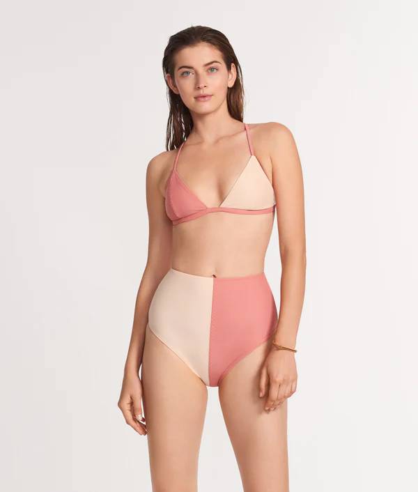 Ansea The Reversible High Waist Bottom In Pink
