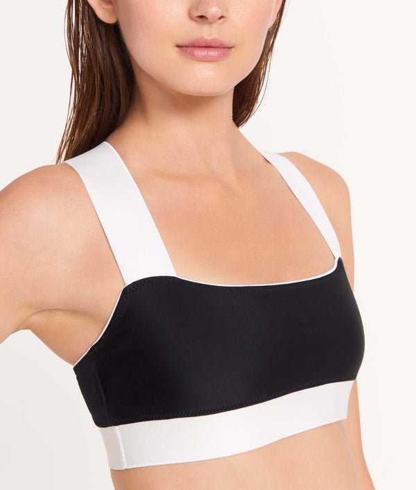 Ansea The Reversible Sporty Top In Black