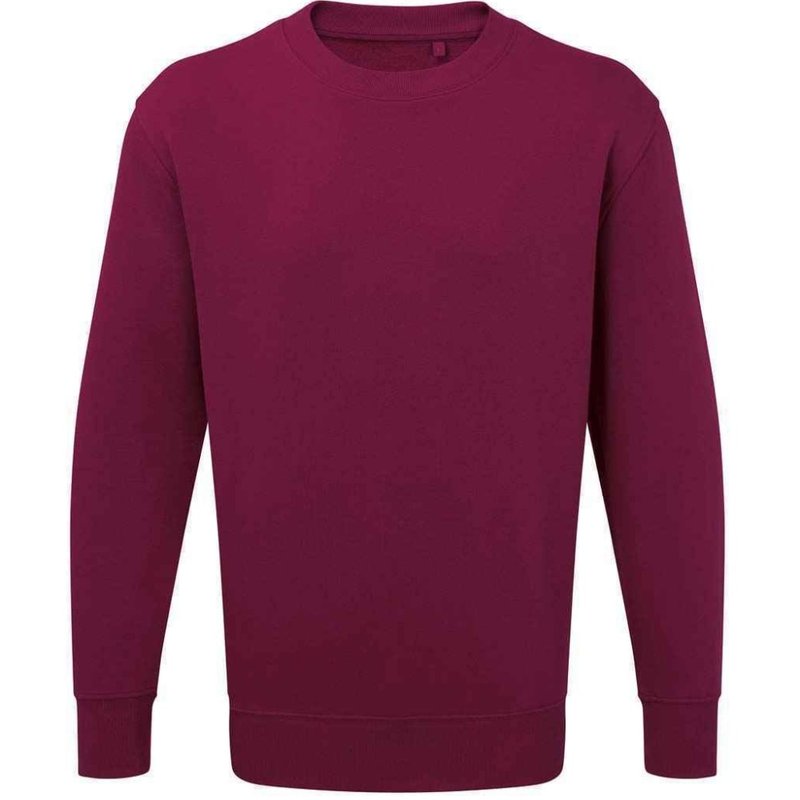Anthem Unisex Adult Organic Sweatshirt In Burgundy
