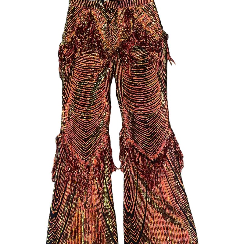 Any Old Iron Rust Fringe Pants In Brown